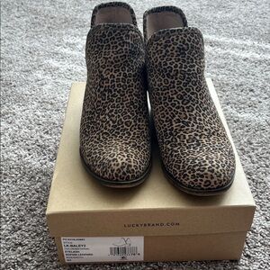 Lucky Brand Women's Cheetah Ankle Booties